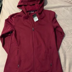 Women’s Burgundy Water Resistant Sweater